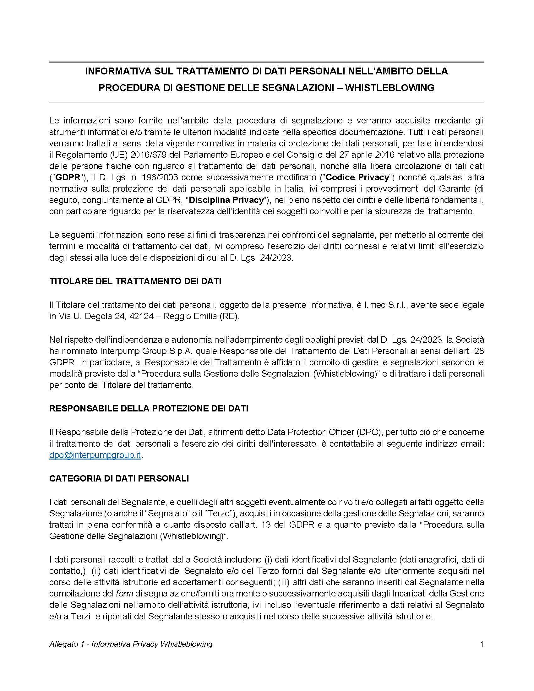 Informativa Privacy IMC IT