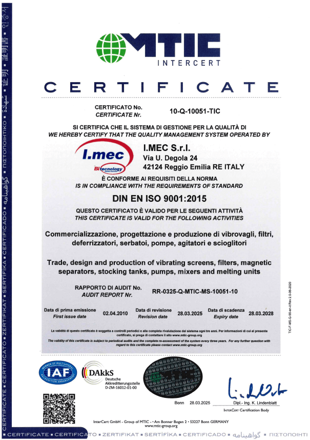 Certificato 10q 10051 tic